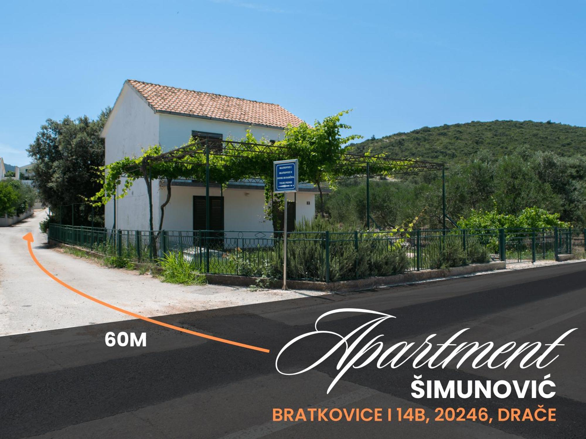 Apartment Simunovic Drače Exterior foto